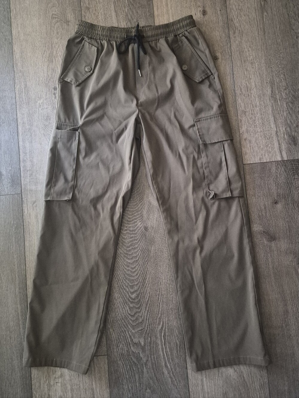 Men's Olive Cargo Jogger Pants - Slim Fit